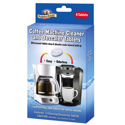 PARKER & BAILEY Coffee Machine Cleaner & De-Scaler Tablet 4PC/BOX
